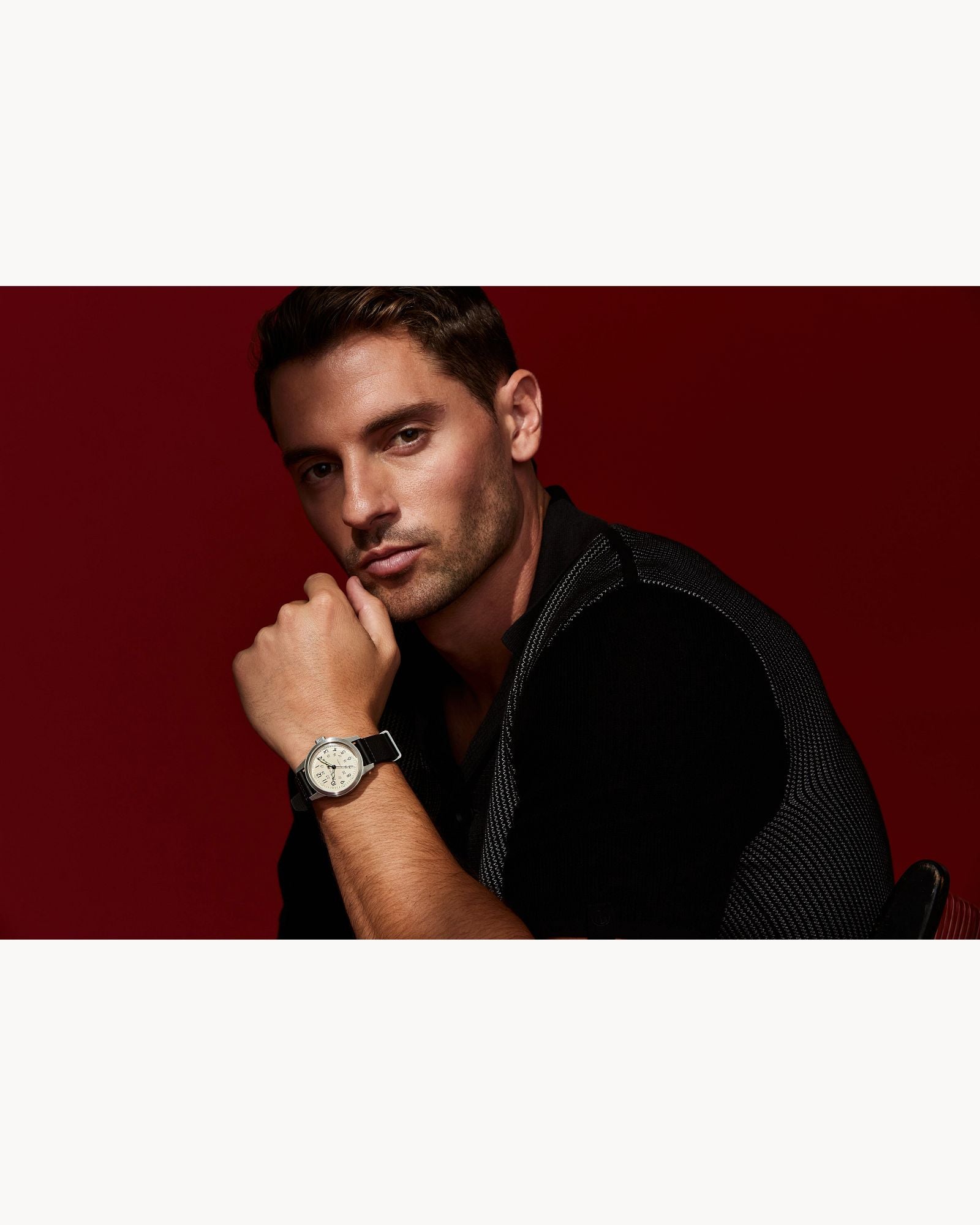 Reloj Bulova Hack 96A246 Automático Militar Hombre Esfera Crema