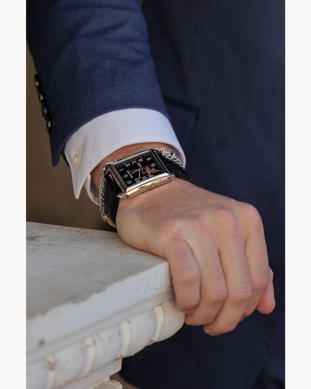 Reloj Bulova Sutton Classic 96A269 Automático Open Heart Hombre