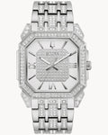 Reloj Bulova Octava 96A285 Hombre Acero Inoxidable Esfera Plateada con Cristales