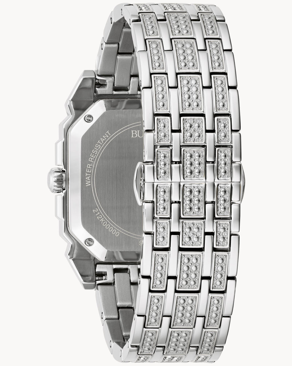 Reloj Bulova Octava 96A285 Hombre Acero Inoxidable Esfera Plateada con Cristales