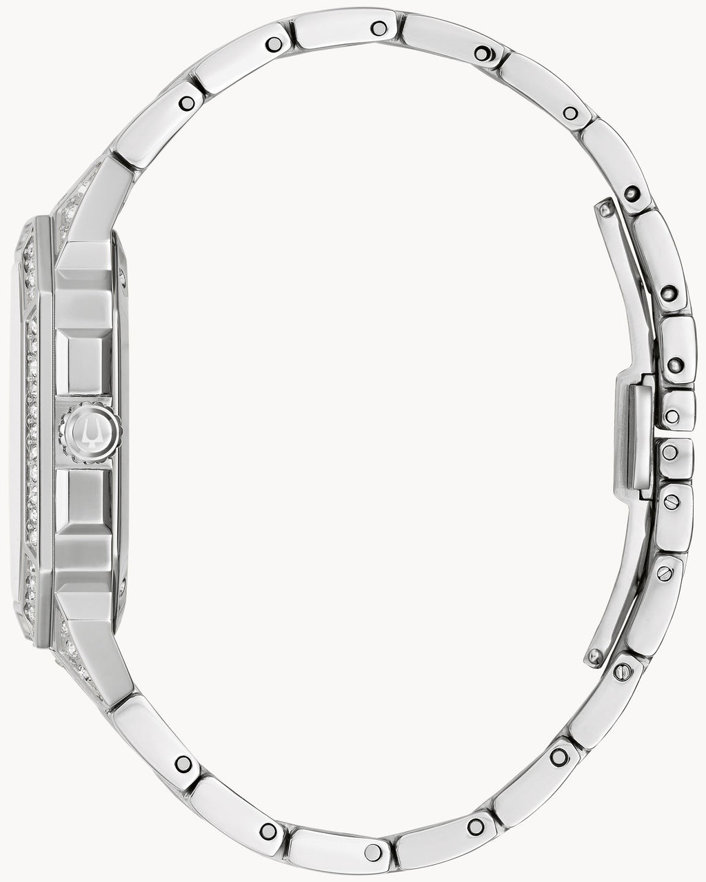 Reloj Bulova Octava 96A285 Hombre Acero Inoxidable Esfera Plateada con Cristales