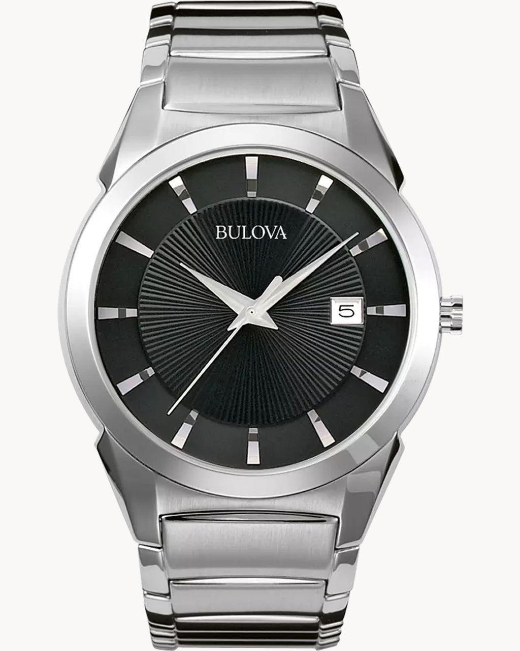 Reloj Bulova Classic 96B149 Hombre Acero Negro Con Fecha