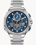 Reloj Bulova Precisionist Series X 96B349 Hombre Cronógrafo 262 kHz Acero Inoxidable Esfera Azul