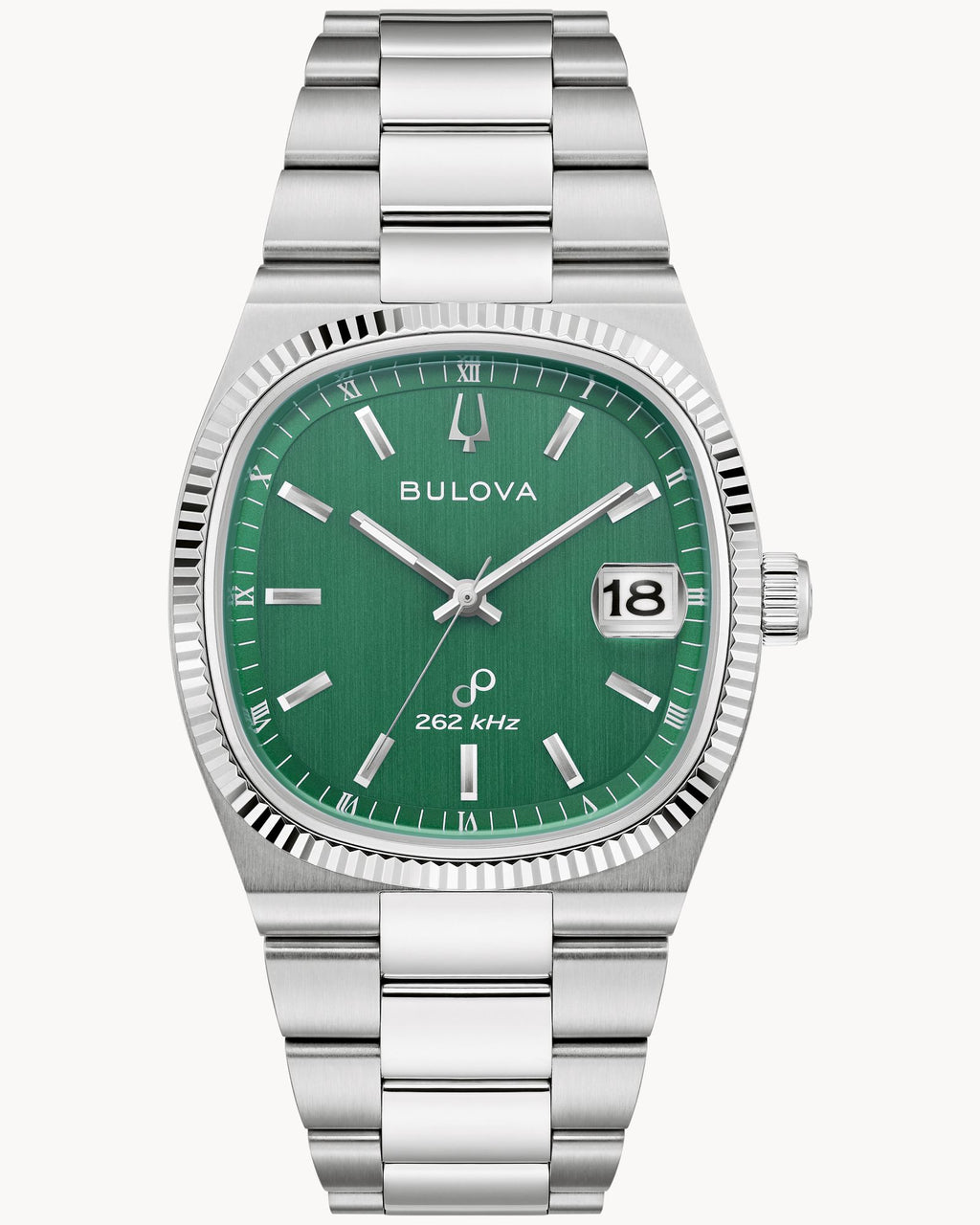 Bulova Super Seville 96B439 Precisionist 262 kHz Acero Esfera Verde