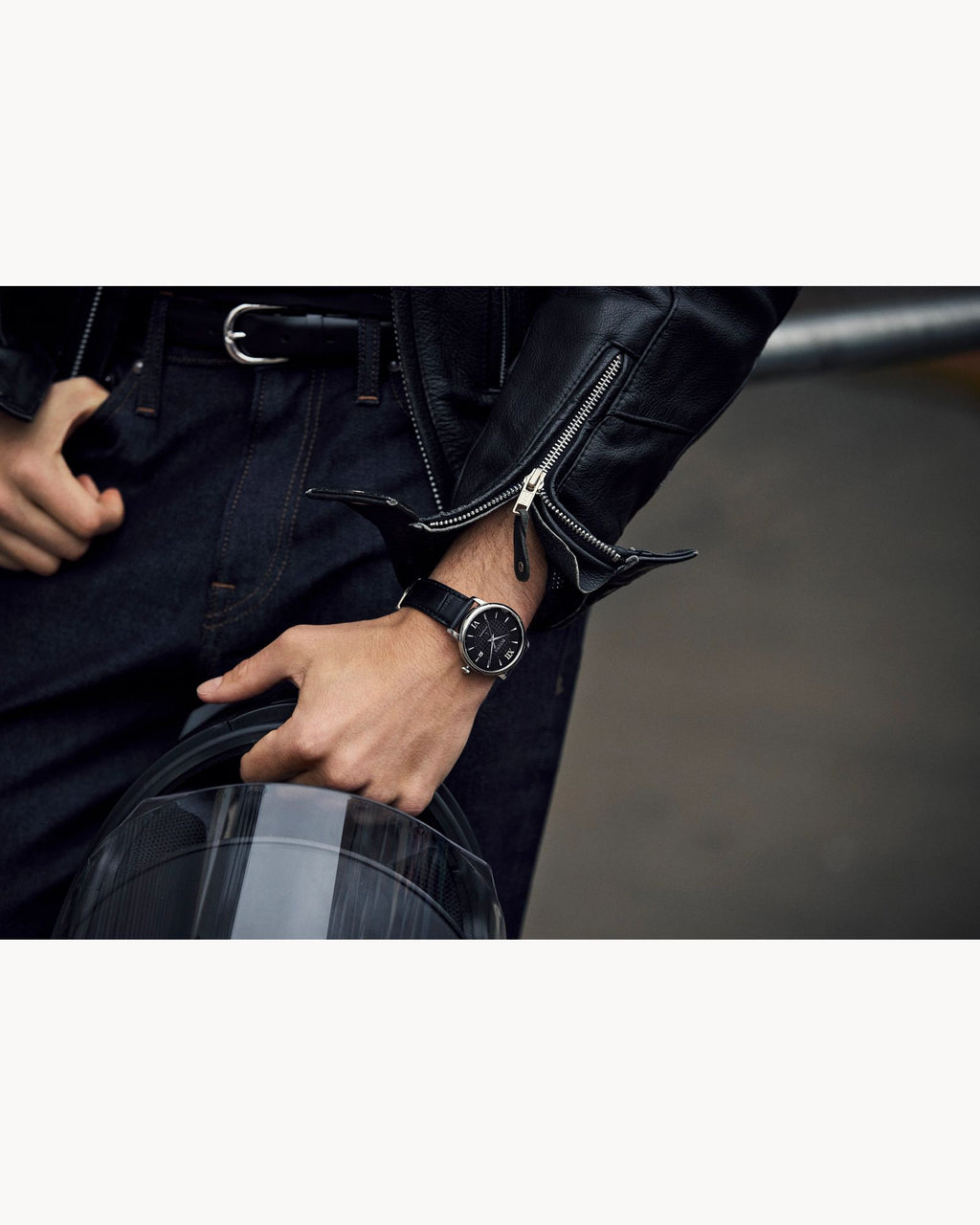 Reloj Bulova Classic Hudson 96B441 Hombre Automático Acero Inoxidable Esfera Negra Correa Cuero Negro