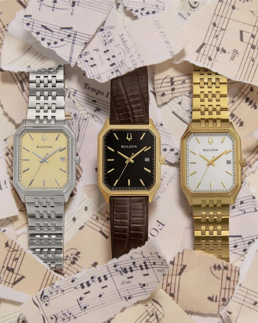 Reloj Bulova Tony Bennett 96B471 Hombre Acero Inoxidable Esfera Champagne Edición Especial