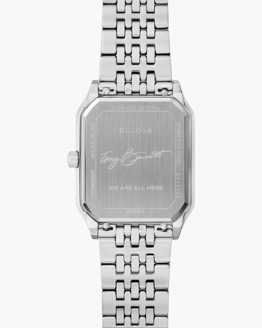 Reloj Bulova Tony Bennett 96B471 Hombre Acero Inoxidable Esfera Champagne Edición Especial