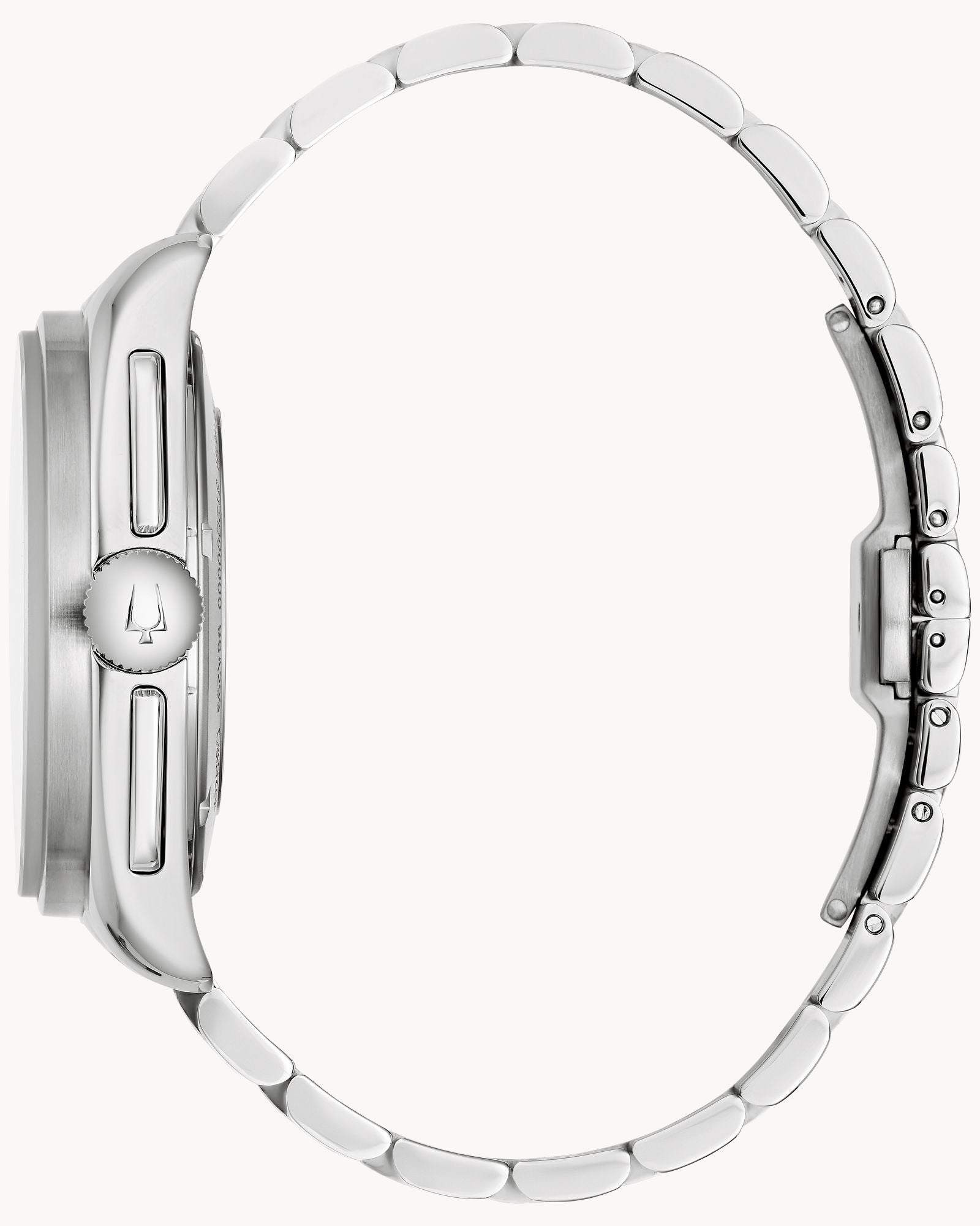 Reloj Bulova Precisionist Chronograph  Lunar Pilot 96K115 Hombre Acero Inoxidable Esfera Roja Cronógrafo 262 kHz Set con Correa Cuero