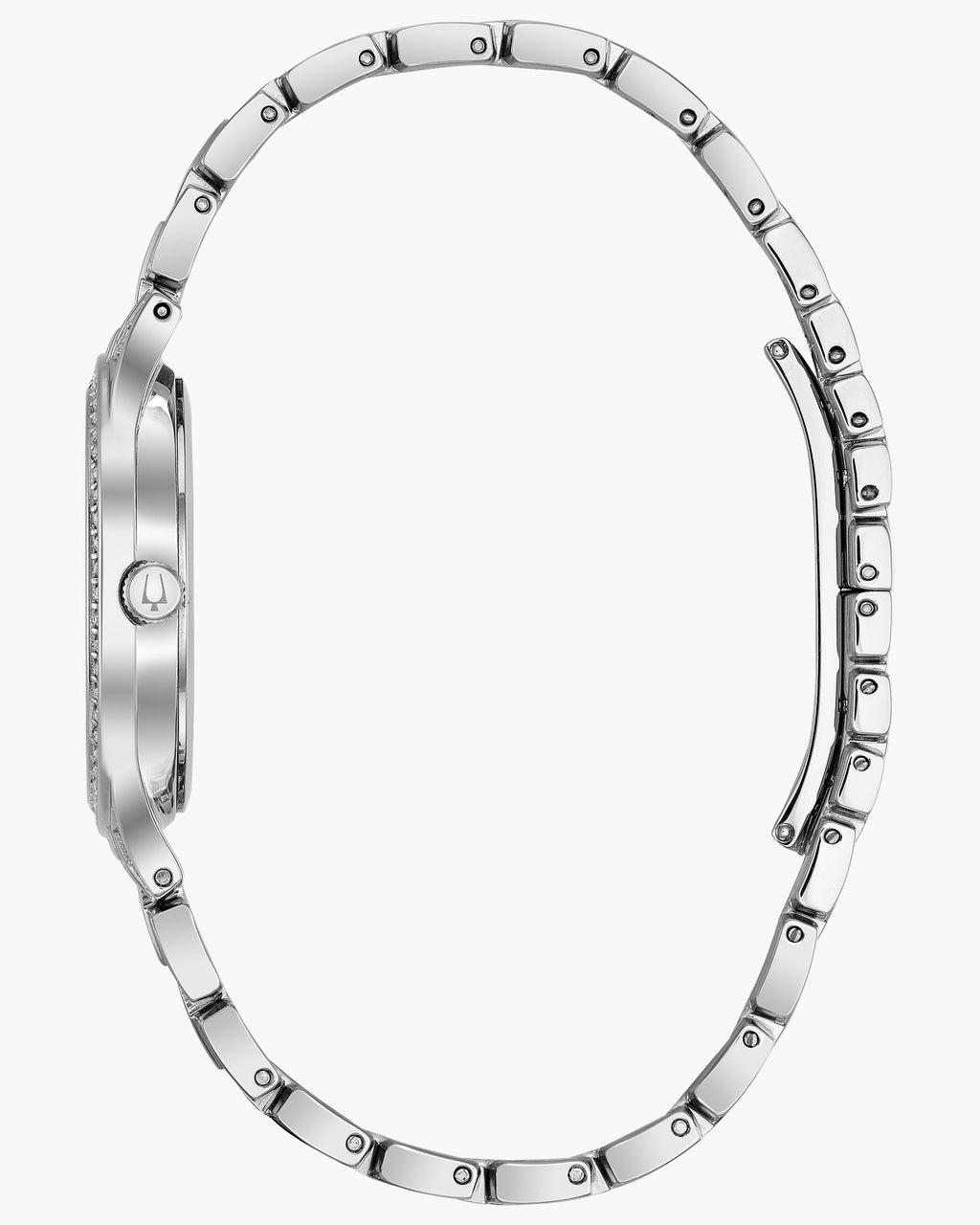 Reloj Bulova Phantom 96L243 Mujer Acero Inoxidable con Cristales Esfera Pavé Plateada