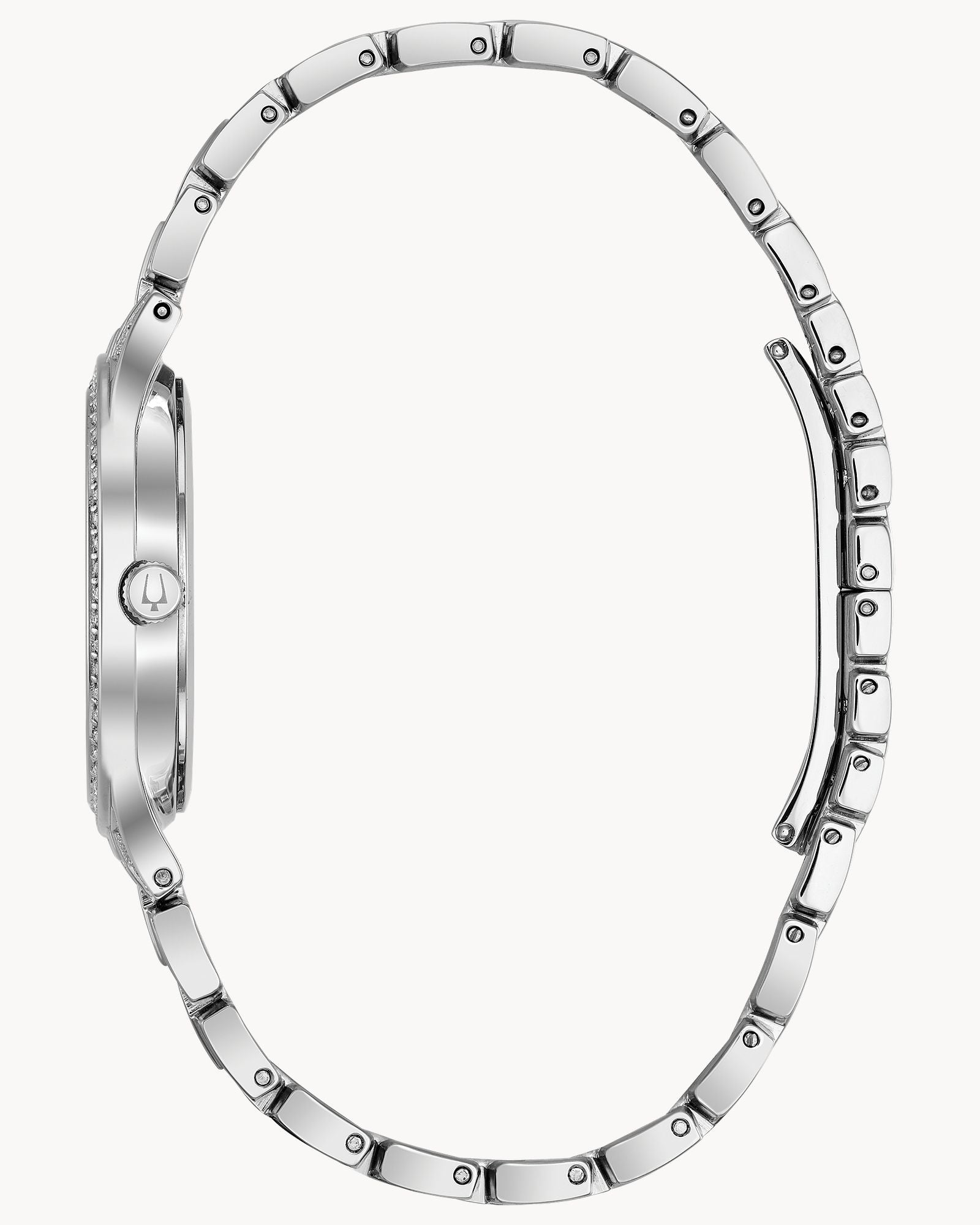 Reloj Bulova Phantom 96L243 Mujer Acero Inoxidable con Cristales Esfera Pavé Plateada