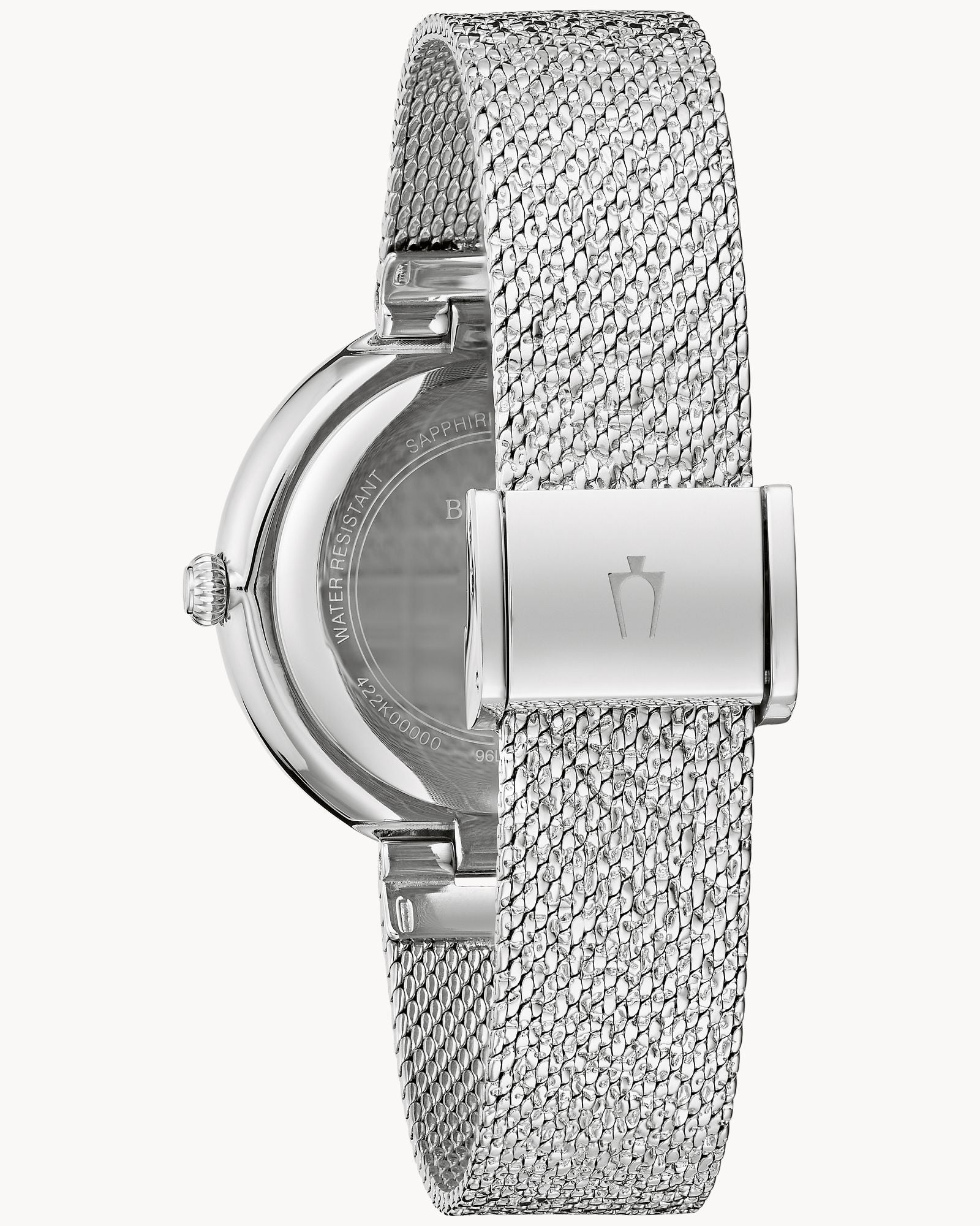 Reloj Bulova Crystal 96L329 Mujer Acero Con Cristales