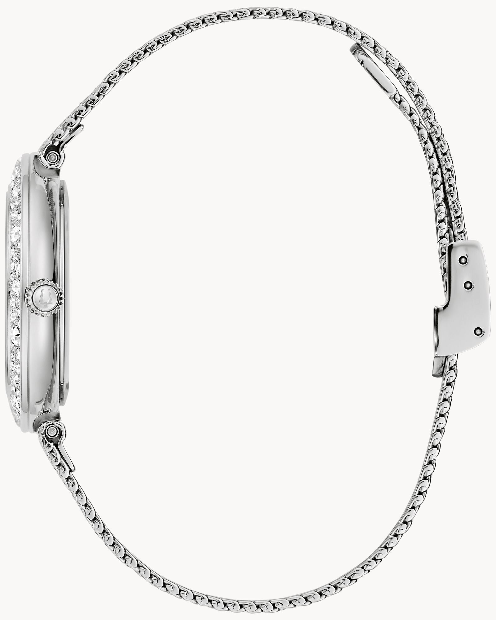 Reloj Bulova Crystal 96L329 Mujer Acero Con Cristales