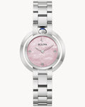 Reloj Bulova Rubaiyat 96L338 Mujer Acero Inoxidable Esfera Nácar Rosa