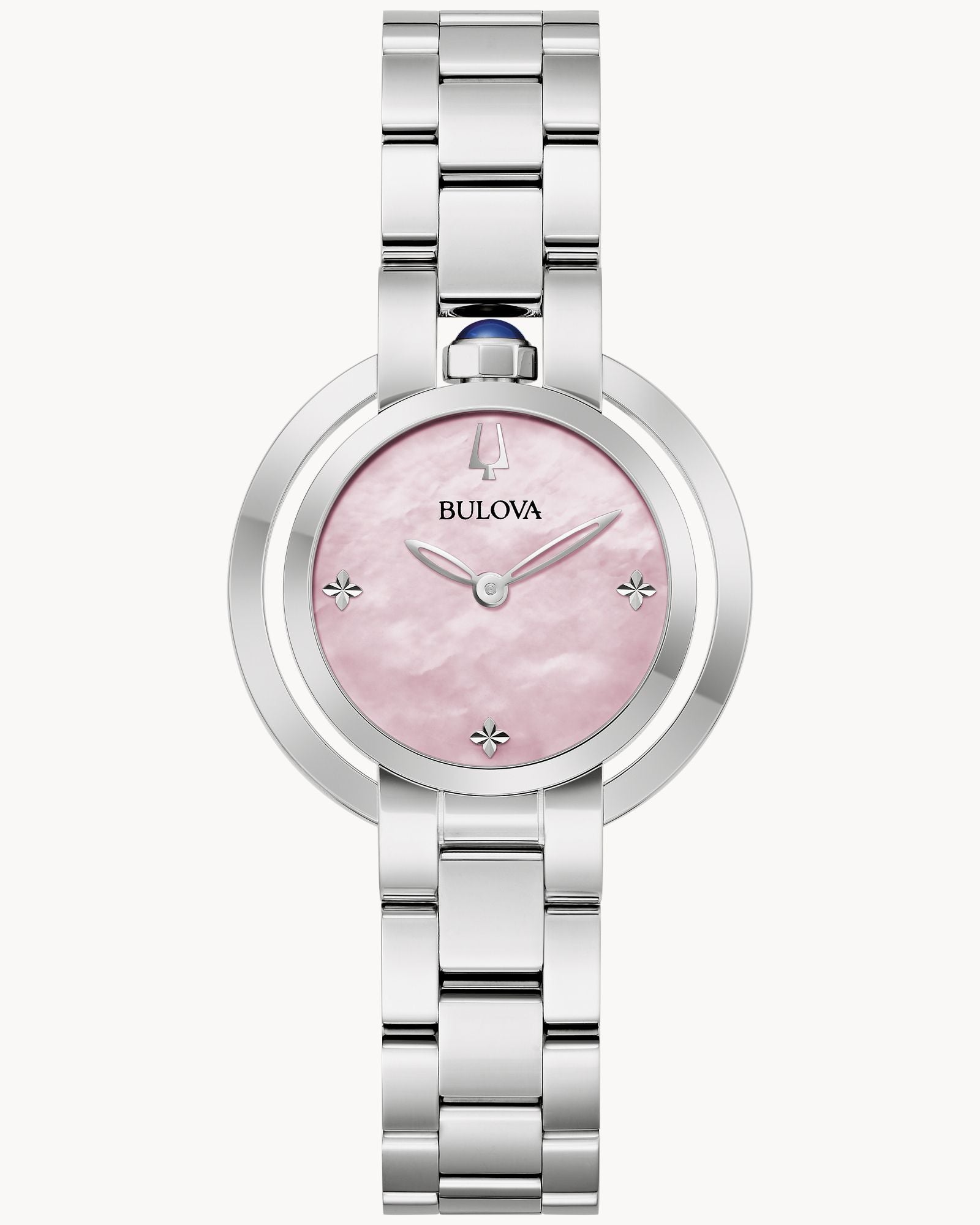 Reloj Bulova Rubaiyat 96L338 Mujer Acero Inoxidable Esfera Nácar Rosa