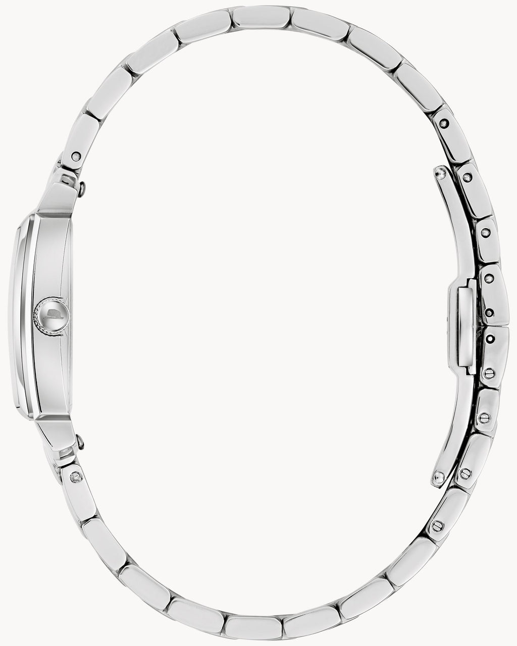 Reloj Bulova Frank Sinatra 96L341 Mujer Acero Inoxidable Esfera Negra Rectangular