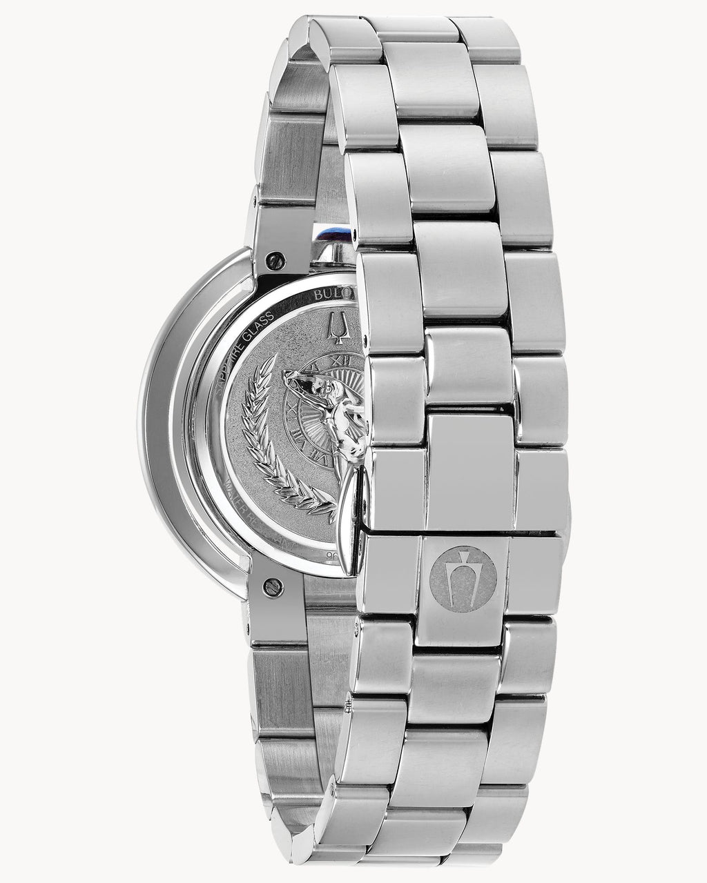 Reloj Bulova Rubaiyat 96P184 Mujer Acero Inoxidable Esfera Plateada con Cristales