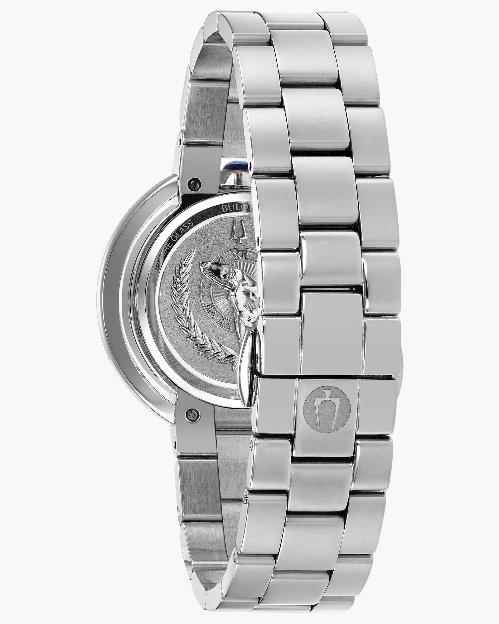 Reloj Bulova Rubaiyat 96P184 Mujer Acero Inoxidable Esfera Plateada con Cristales