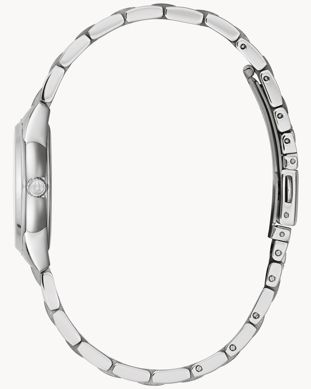 Reloj Bulova Sutton 96P250 Mujer Acero Esfera Azul Con Diamantes
