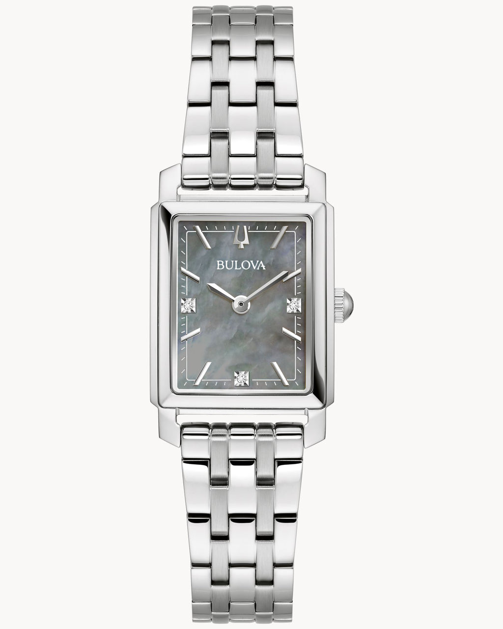 Reloj Bulova Sutton 96P252 Mujer Rectangular Madreperla Diamantes