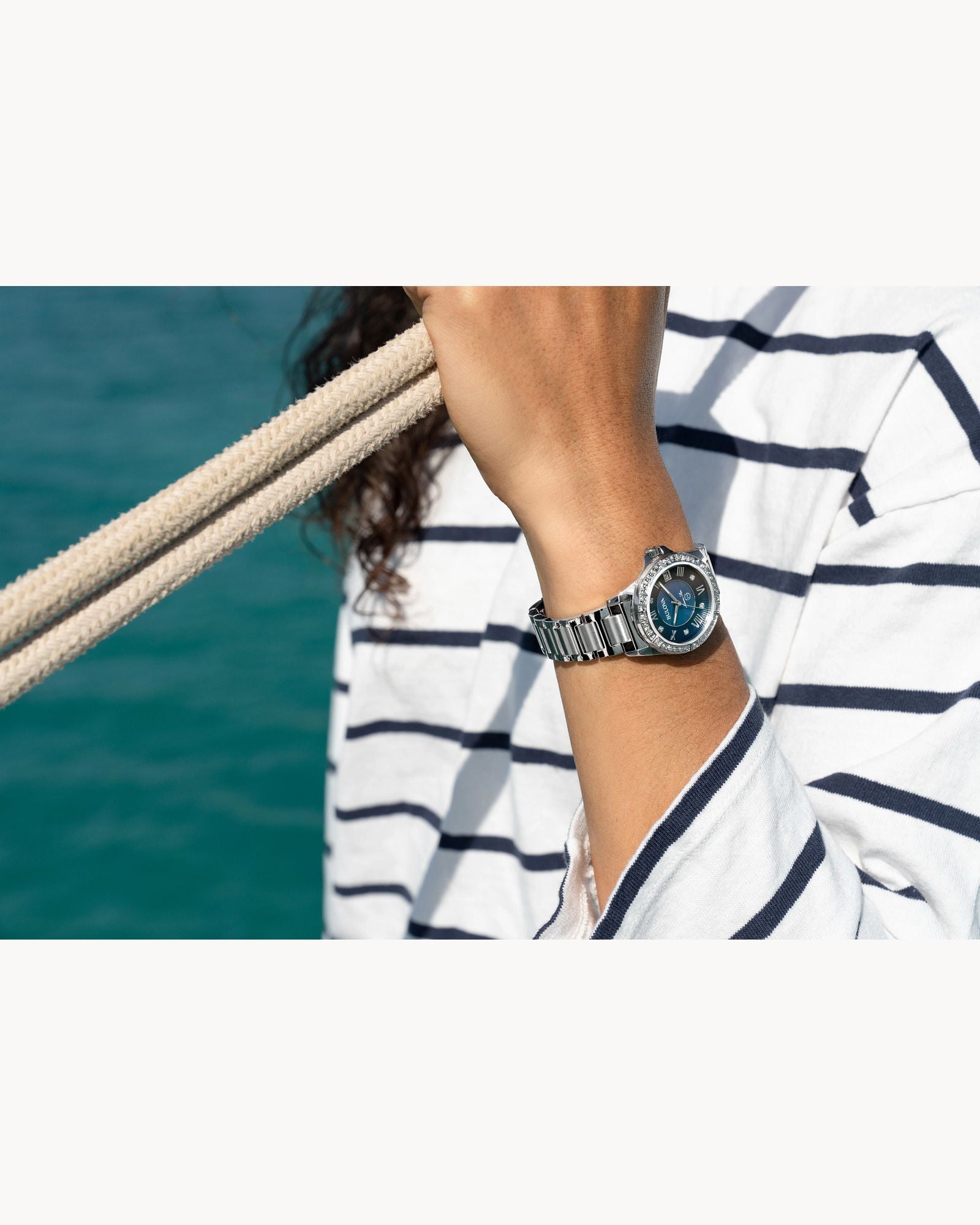 Reloj Bulova Marine Star 96R215 Series L Mujer Acero Inoxidable Esfera Azul con Cristales
