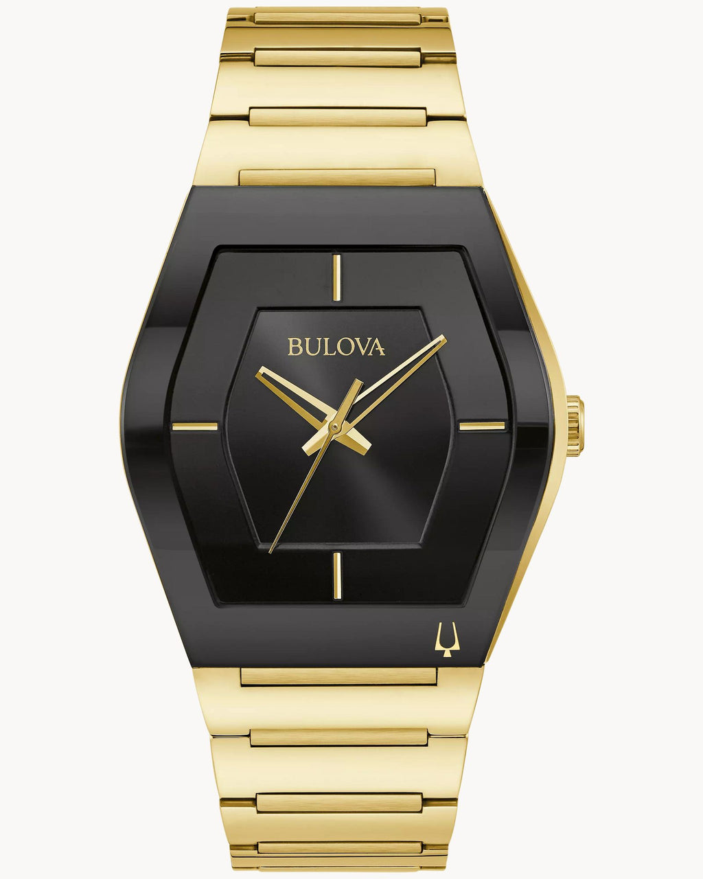 Reloj Bulova Gemini 97A164 Hombre Acero Inoxidable Dorado Esfera Negra