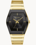 Reloj Bulova Gemini 97A164 Hombre Acero Inoxidable Dorado Esfera Negra