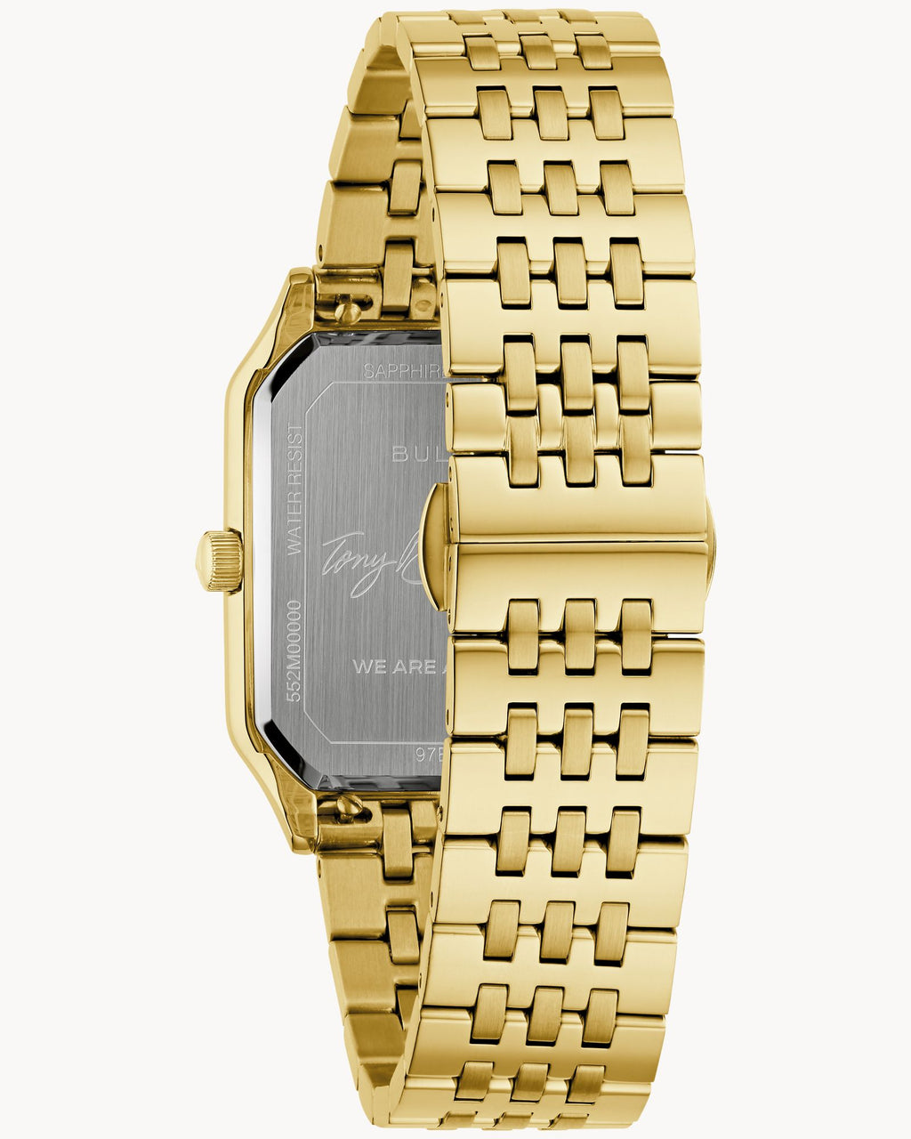 eloj Bulova Super Seville 97B236 Tony Bennett Hombre Acero Dorado Esfera Plateada
