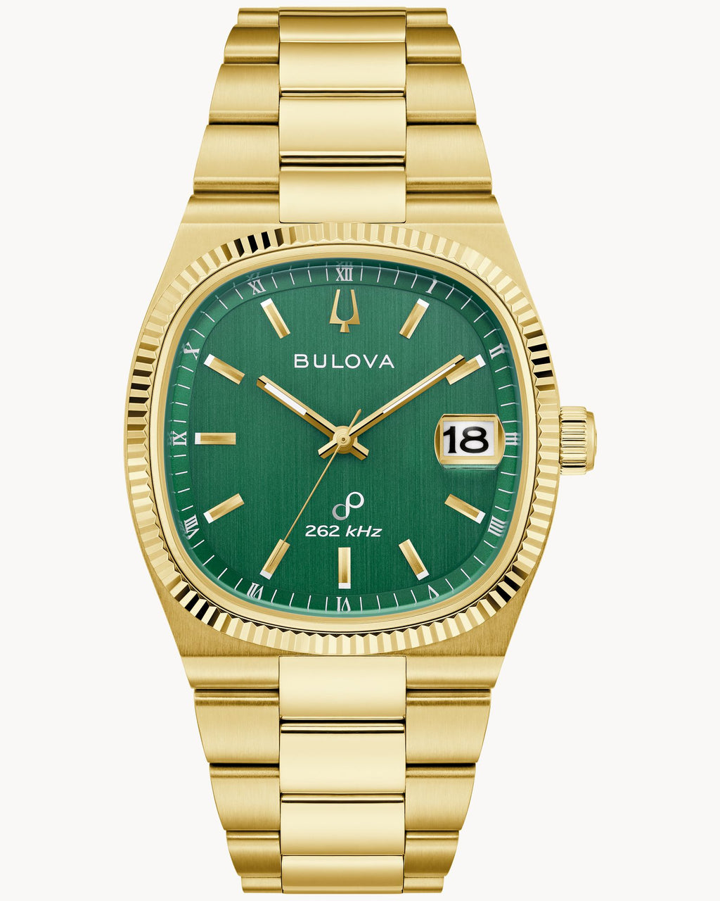 Bulova Super Seville 97B237 Precisionist Dorado Esfera Verde