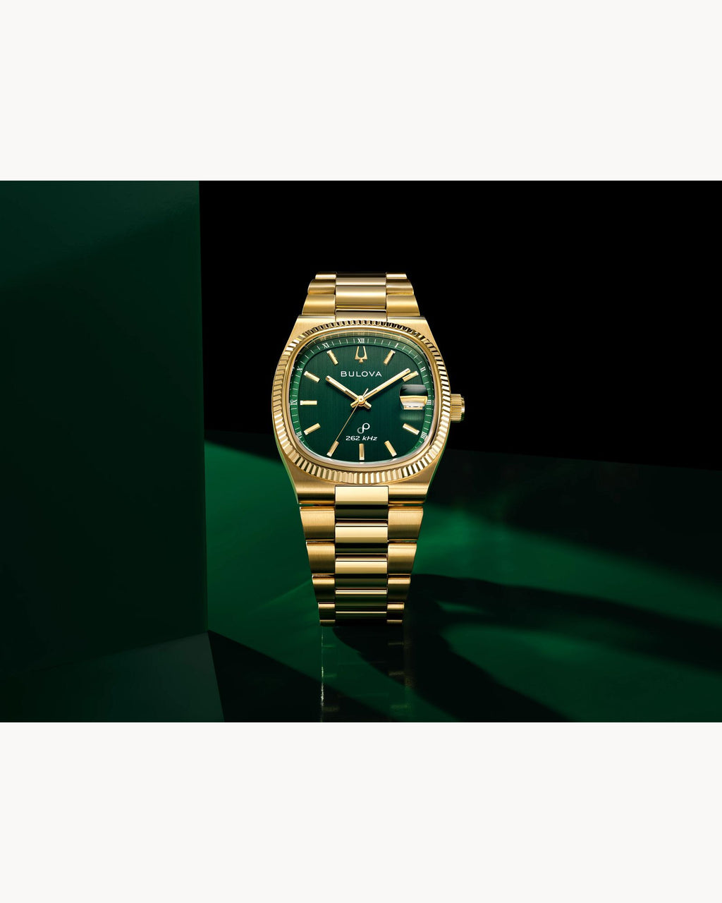 Bulova Super Seville 97B237 Precisionist Dorado Esfera Verde