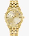 Reloj Bulova Sutton 97D123 Hombre Dorado Esfera Champagne con Cristales