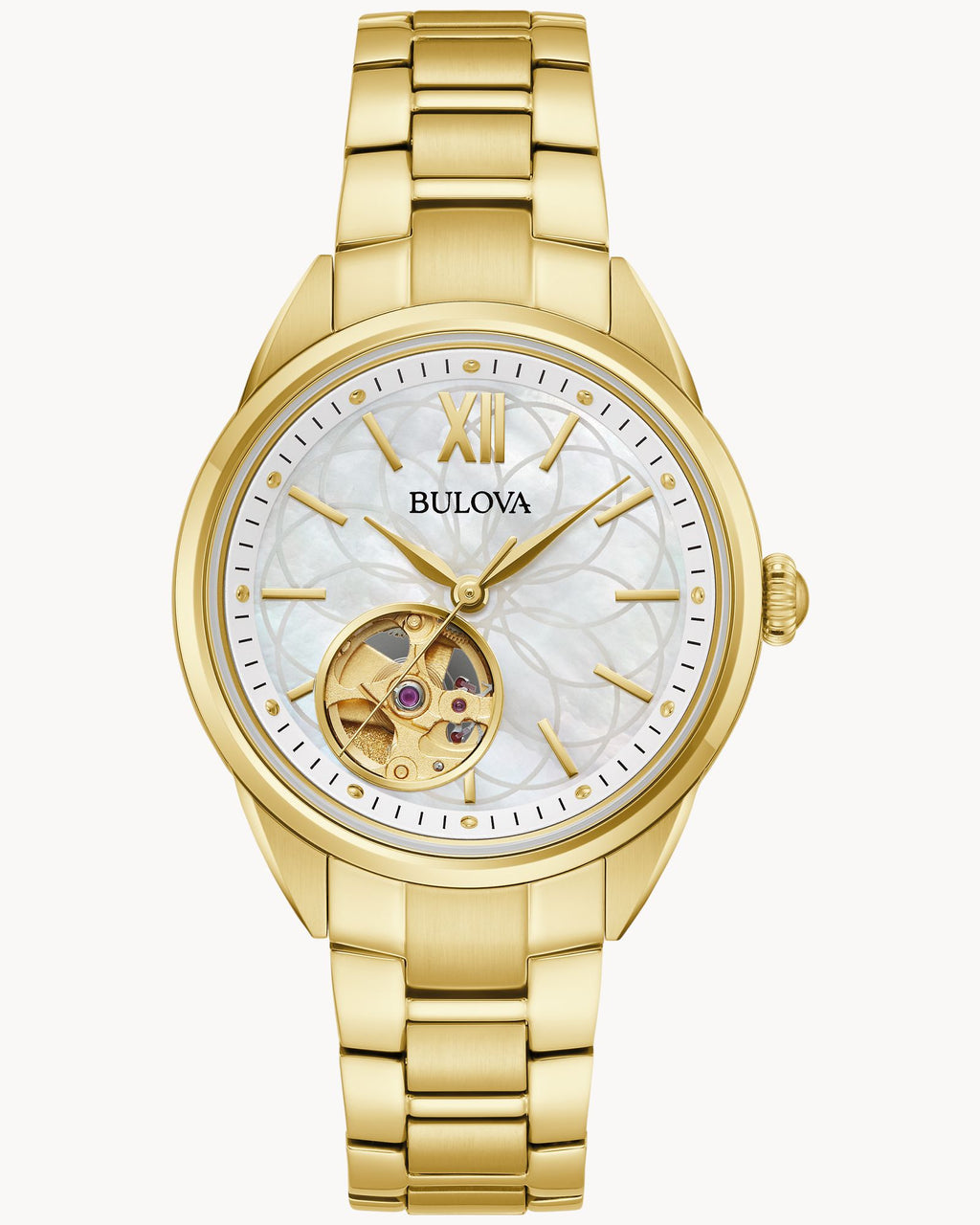 Bulova Sutton 97L172 Reloj Mujer Dorado Acero Inoxidable Automatico