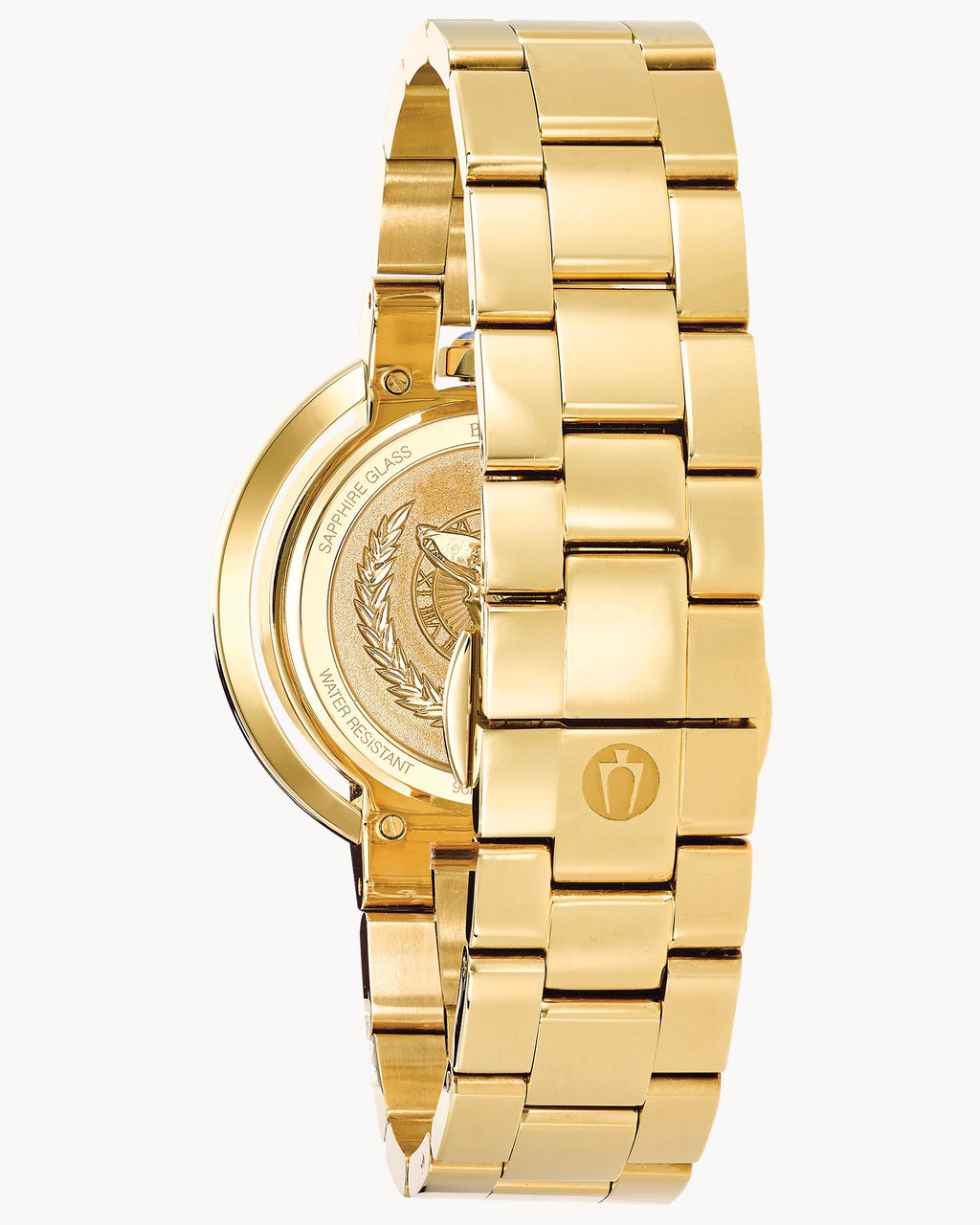 Bulova 97P125 Rubaiyat Reloj Mujer Acero Dorado Esfera Blanca Cristales