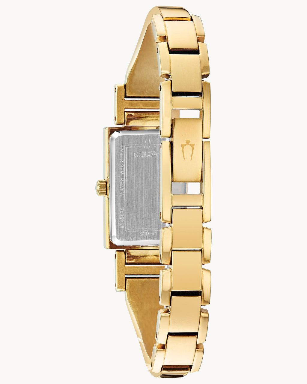 Reloj Bulova Classic 97P141 Mujer Dorado Nácar Con Diamantes