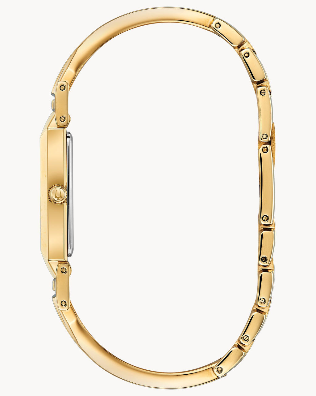 Reloj Bulova Classic 97P141 Mujer Dorado Nácar Con Diamantes