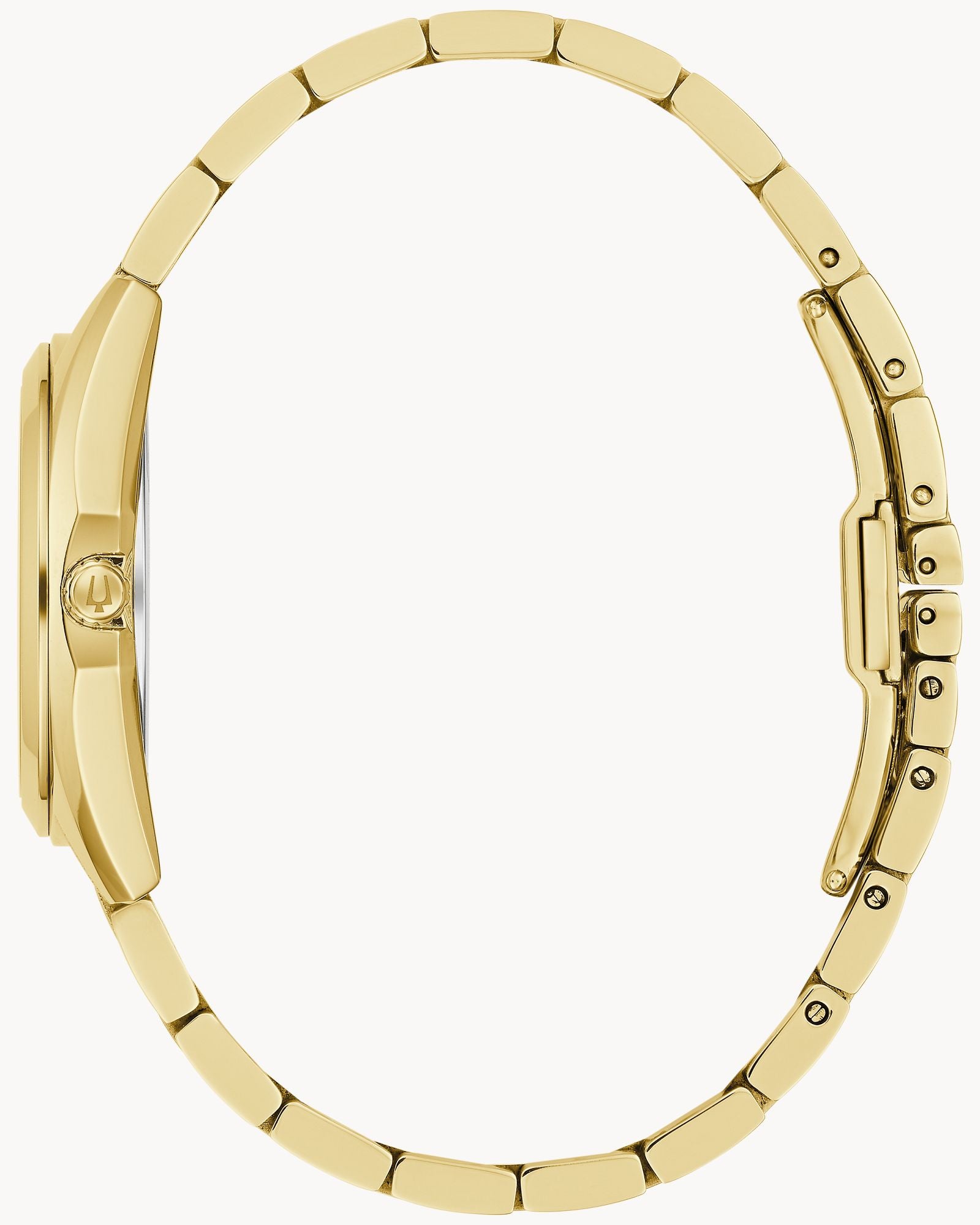 Reloj Bulova Surveyor 97P172 Mujer Dorado Esfera Nácar Diamantes cristales