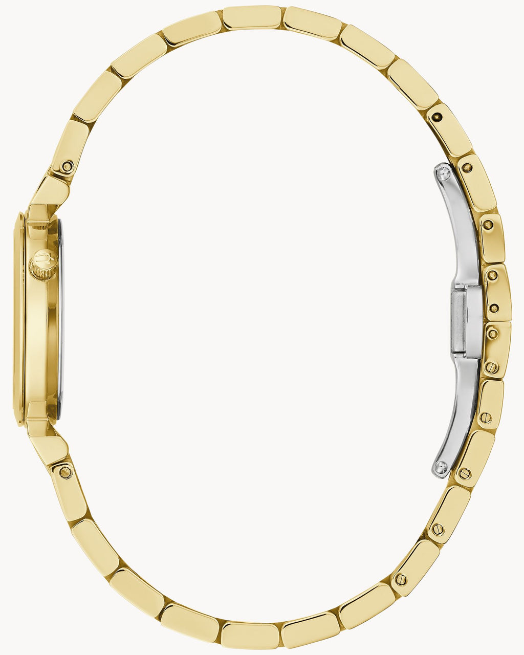 Reloj Bulova Regatta 97P173 Mujer Acero Dorado Esfera Nácar Negra con Cristales