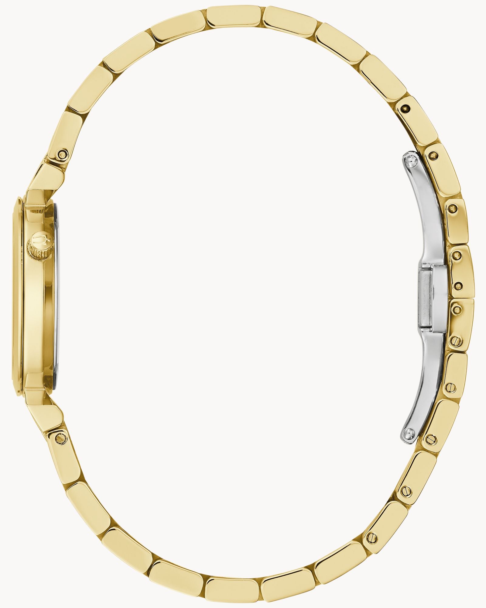 Reloj Bulova Regatta 97P173 Mujer Acero Dorado Esfera Nácar Negra con Cristales