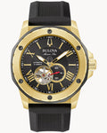 Bulova Marine Star 98A272 Reloj Automático Hombre Dorado Negro