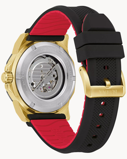 Bulova Marine Star 98A272 Reloj Automático Hombre Dorado Negro