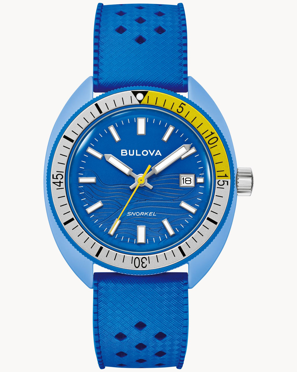 Reloj Bulova Snorkel 98B445 Hombre Azul Blue Tang Correa Silicona