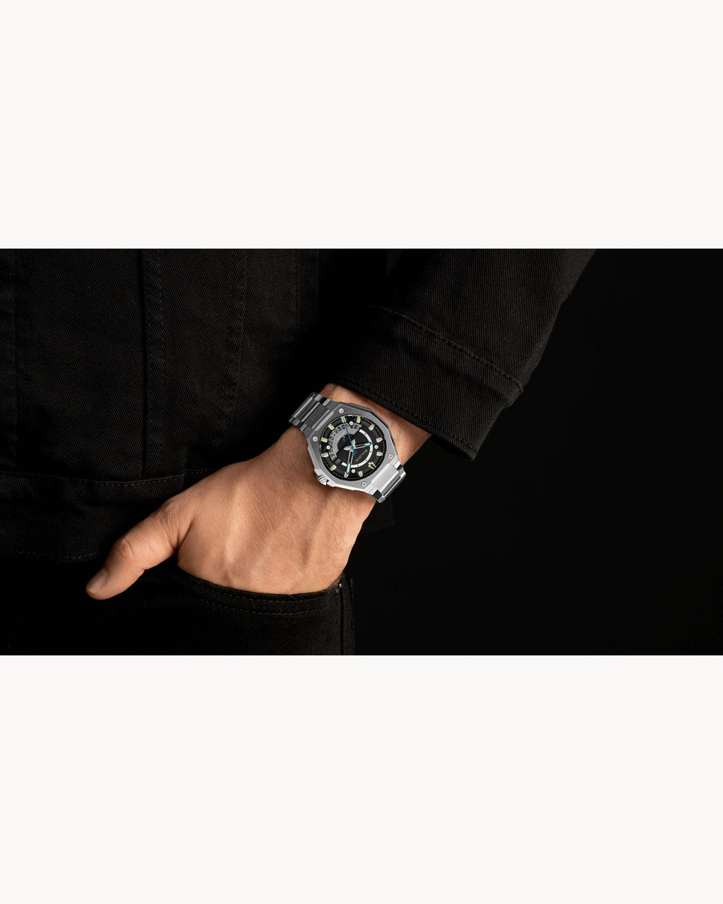 Reloj Bulova Series X 98B456 Hombre Precisionist 262 kHz Acero Inoxidable Esfera Negra