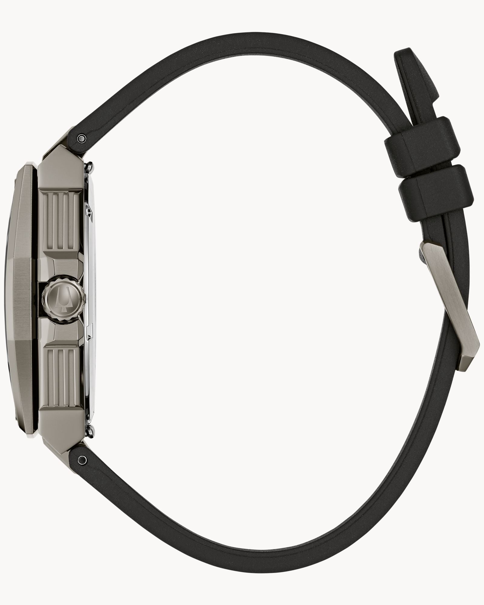 Reloj Bulova Series X 98B457 Hombre Precisionist 262 kHz Acero Inoxidable Esfera Blanca Correa Caucho Negro