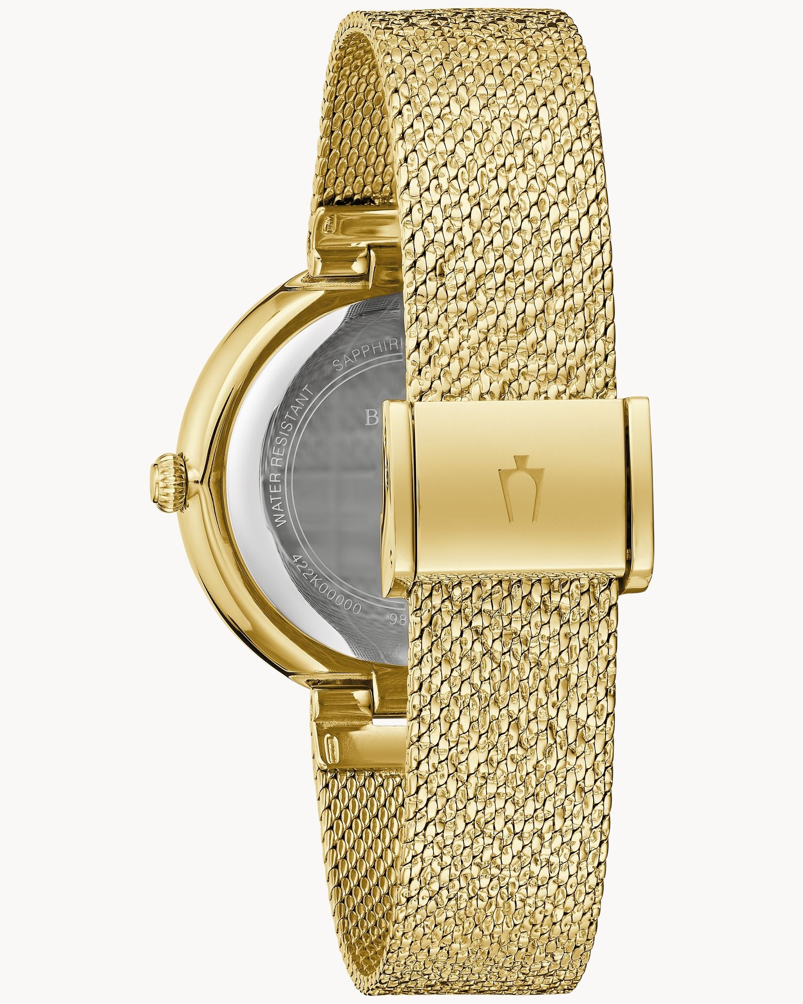 Reloj Bulova Mujer Crystal 98L321 Dorado Bisel con Cristales