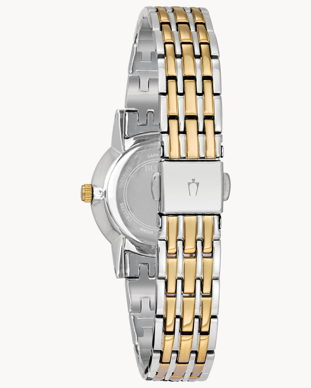 Reloj Bulova Classic 98P115 Mujer Bicolor Esfera Plateada Diamantes