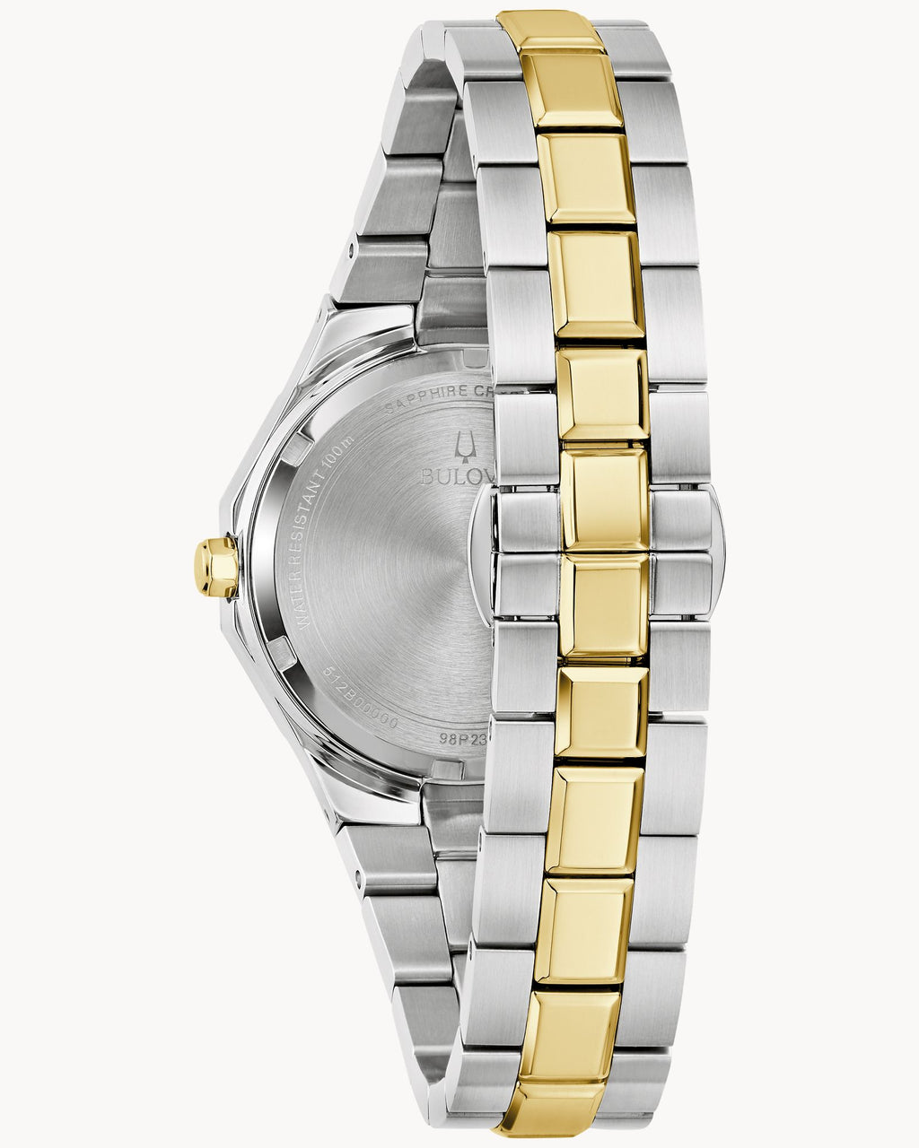 Reloj Bulova Prestige 98P234 Mujer Acero Bicolor Dorado Plateado Esfera Nácar con Cristales