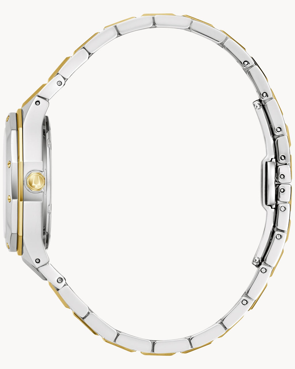 Reloj Bulova Prestige 98P234 Mujer Acero Bicolor Dorado Plateado Esfera Nácar con Cristales